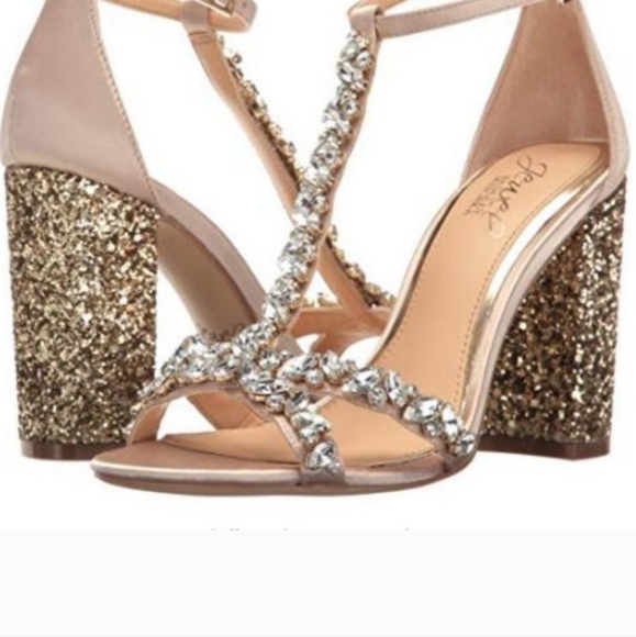 New Jewel Badgley Mischka heels Women's Carver Dress Sandal - Picture 4 of 12